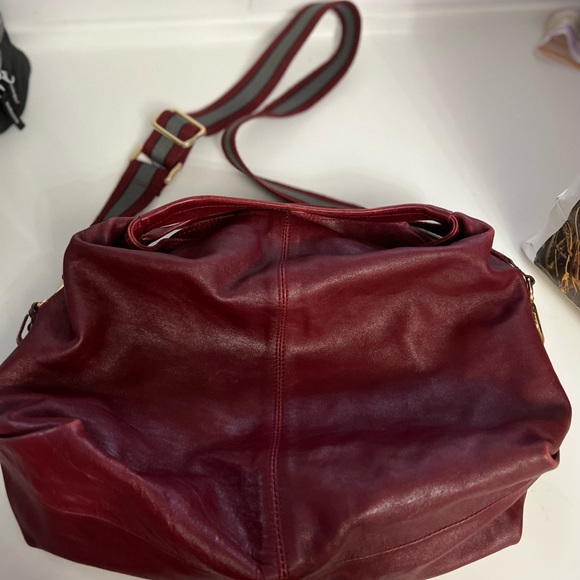 Furla Burgundy Crossbody Bag with Gold Accents - Picture 10 of 10
